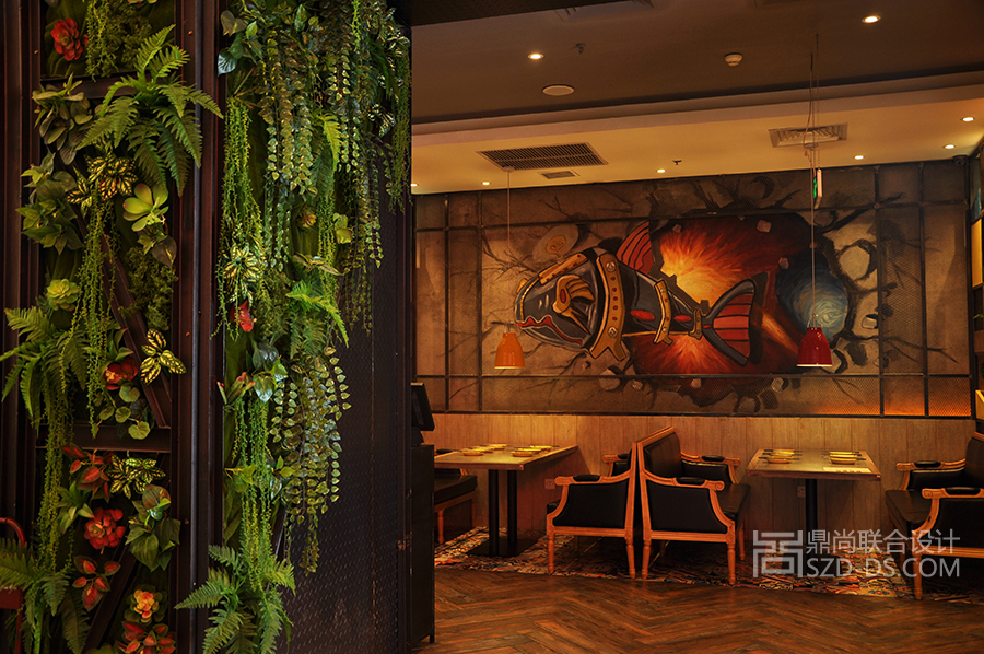 餐廳室內(nèi)設(shè)計(jì)圖1